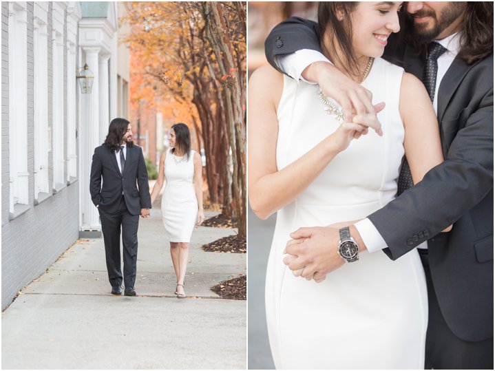 fall Downtown Greenville engagement session