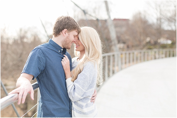 Downtown Greenville Engagement session ryan and alyssa photography
