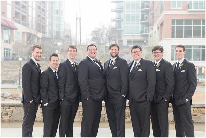 formal groomsmen wedding photography