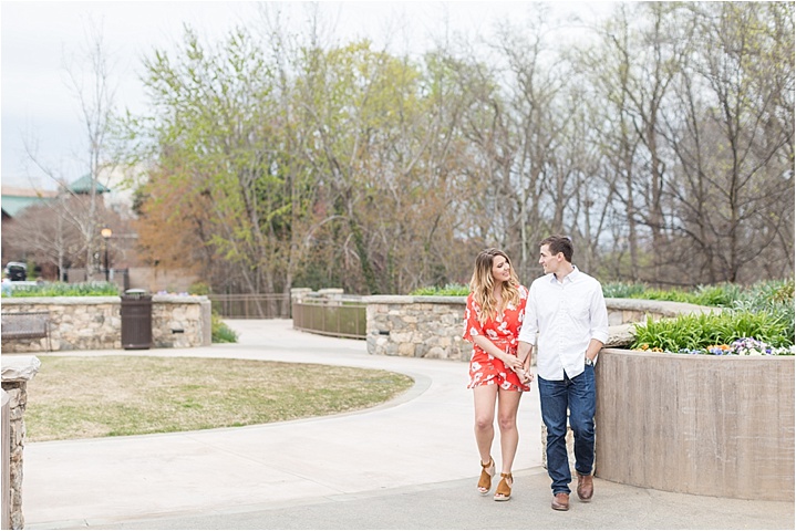 downtown Greenville, South Carolina engagement session