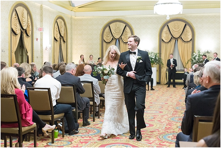 Gold Westin Poinsett Wedding with Rooftop First Look