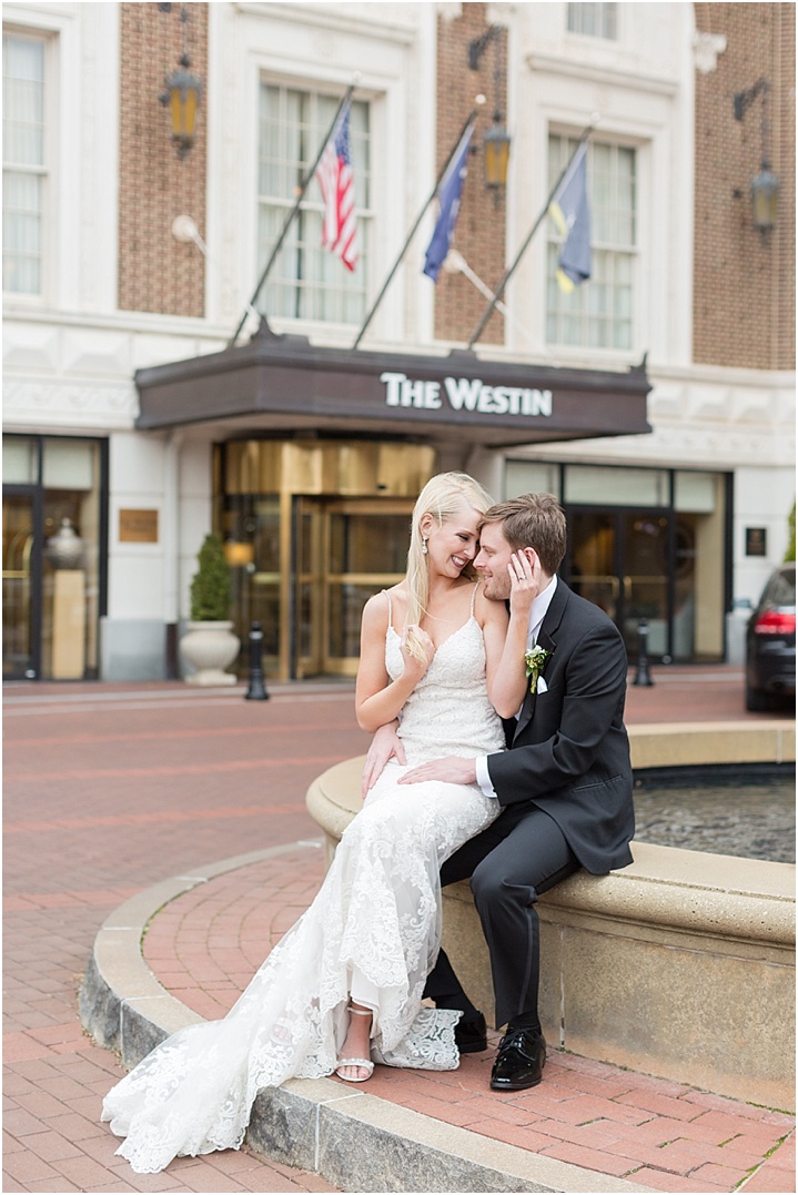 westin hotel downtown greenville reception ryan and alyssa photography