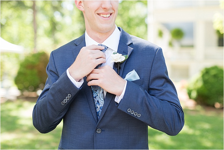 light airy outdoor groomsmen details 