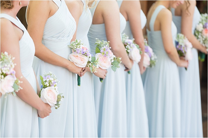 light blue bridesmaid dresses clemson wedding