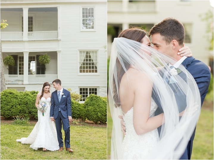 southern plantation wedding with bride and groom lowcountry wedding