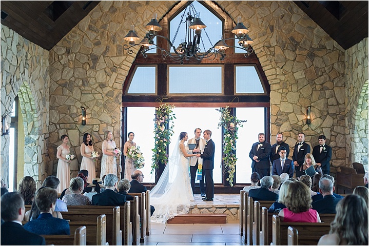 intimate mountaintop chapel ceremony ryan and alyssa photography