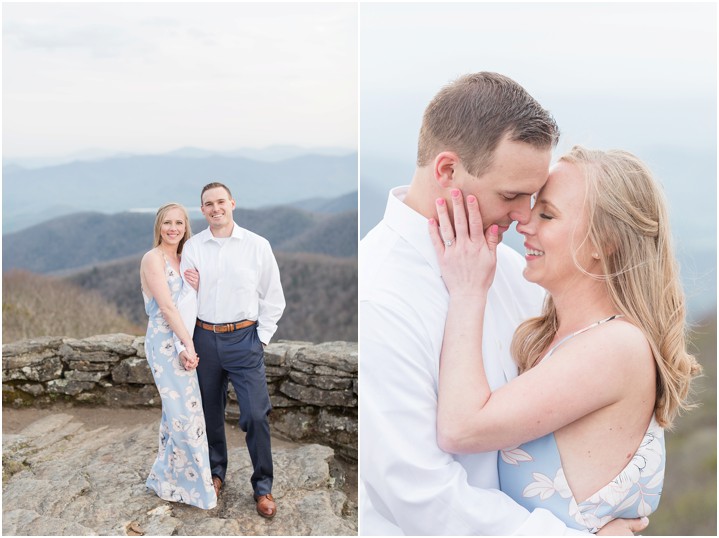 Bright airy Asheville, North Carolina engagement session