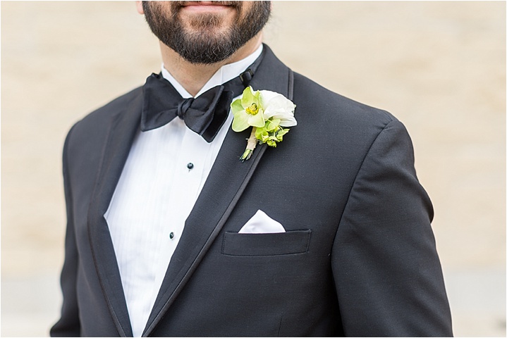 classic formal groom details