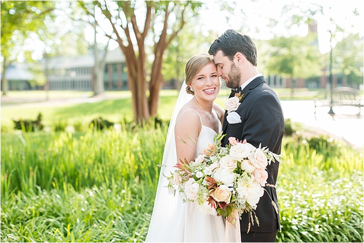 outdoor bride and groom southern wedding portraits