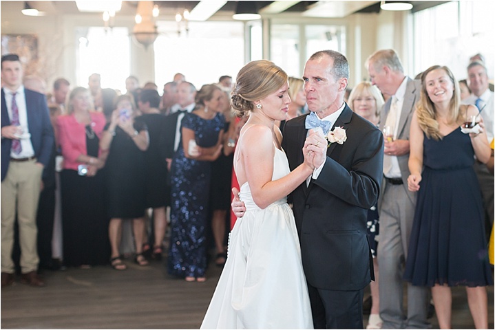 emotional father daughter reception dance
