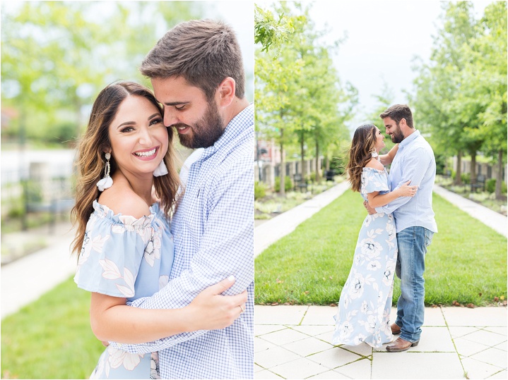 light airy Greenville, SC engagement session