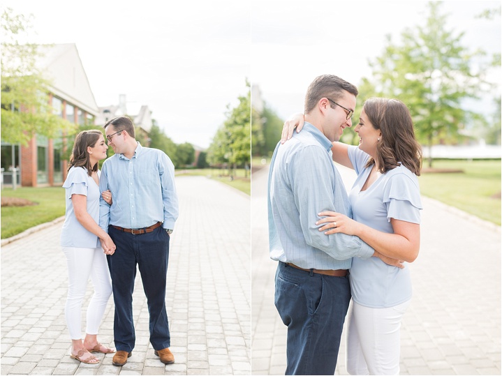 light airy Greenville, SC engagement