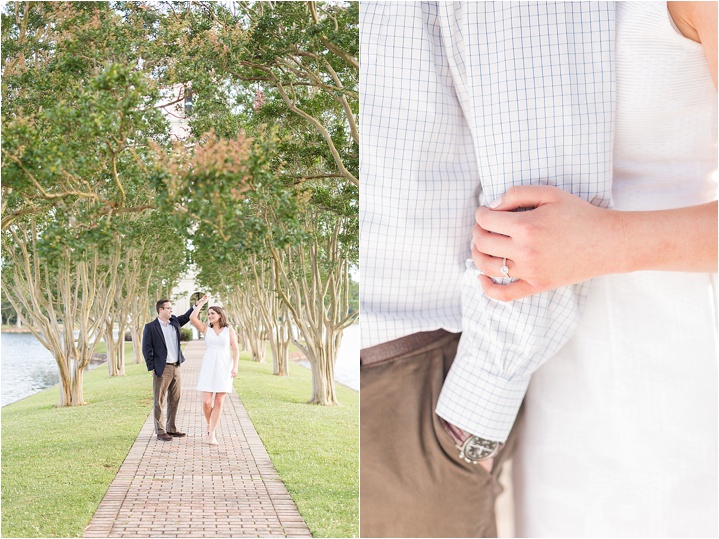 bright airy Greenville, SC engagement