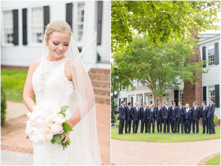 large bridal party furman university wedding ryan and alyssa photography