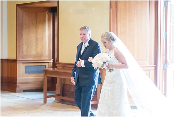 father daughter furman chapel processional ryan and alyssa photography