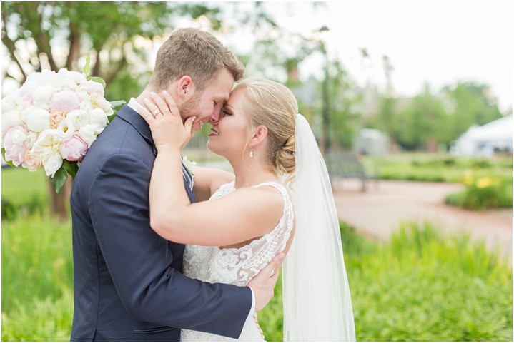 blush greenery bride and groom portraits ryan and alyssa photography