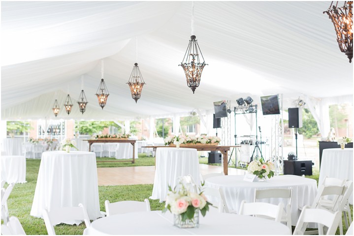 outdoor blush dusty blue furman wedding reception