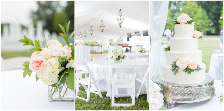 blush white greenery reception decor ryan and alyssa photography