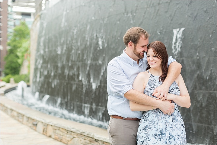 waterfront Downtown Greenville, South Carolina engagement