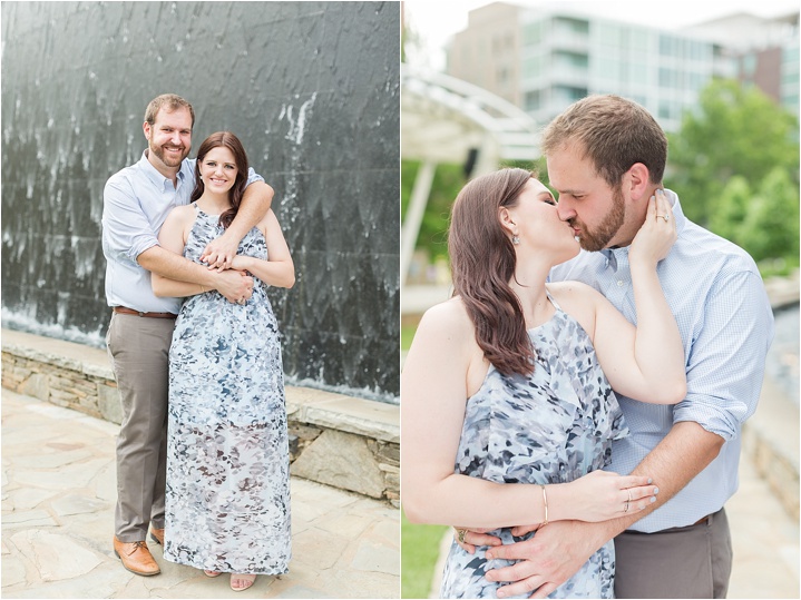 Downtown Greenville, South Carolina engagement ryan and alyssa photography