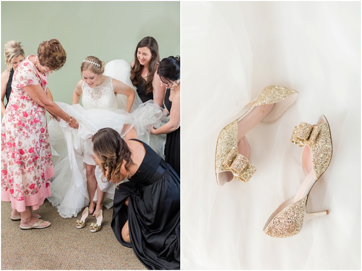 gold glitter bridal details ryan and alyssa photography