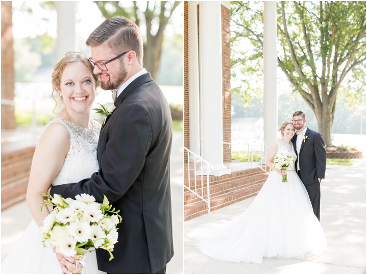 bright and airy bride and groom portraits 