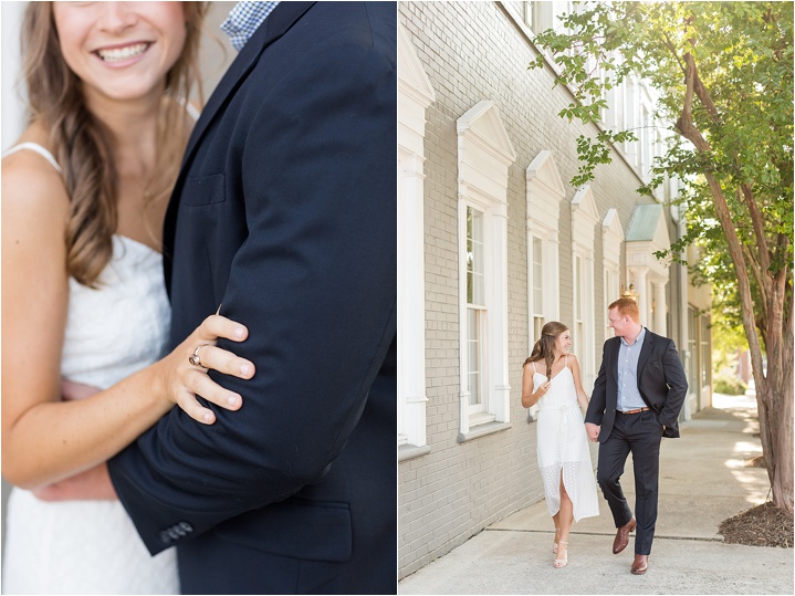 classic Downtown Greenville, South Carolina engagement