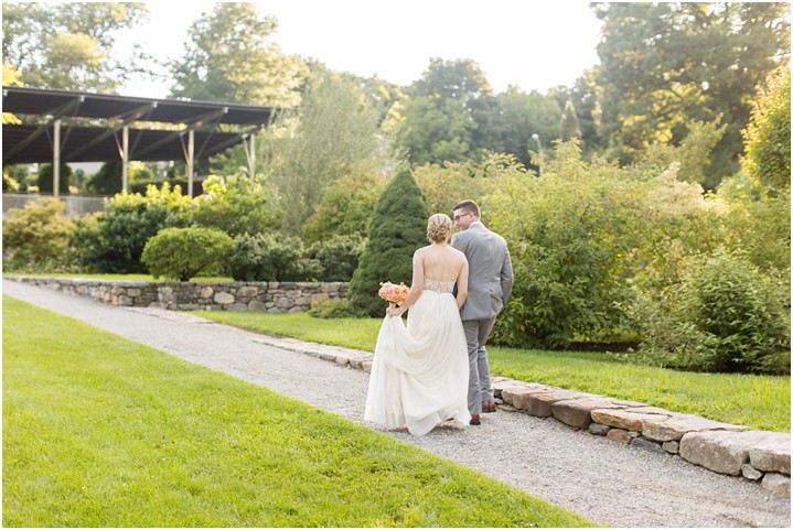 destination wedding Boston bride and groom arboretum