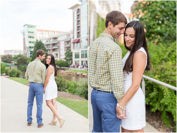 Downtown Greenville, South Carolina engagement photographer