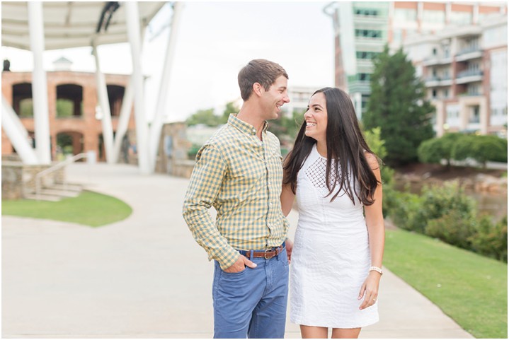 Downtown Greenville, South Carolina engagement session ryan and alyssa photography