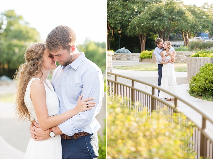 intimate Downtown Greenville, South Carolina engagement