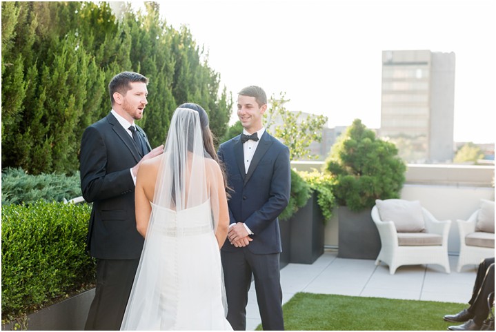 downtown greenville southern wedding ceremony