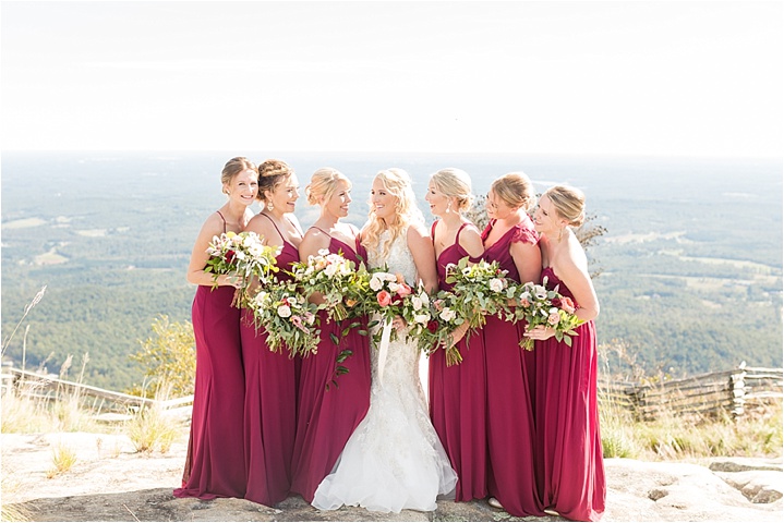 Cranberry Fall Mountaintop bridesmaids ryan and alyssa photography
