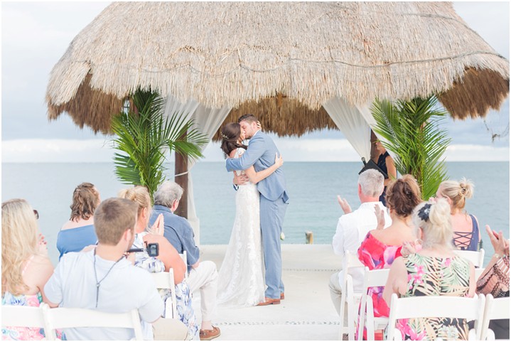 first kiss cancun mexico wedding destination