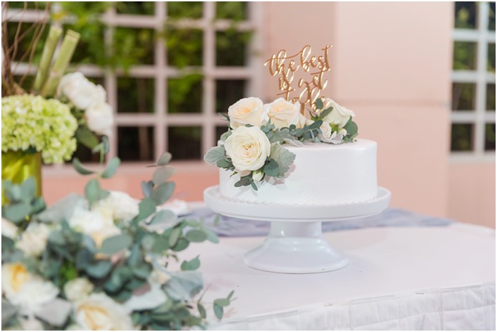 cancun mexico wedding reception cake