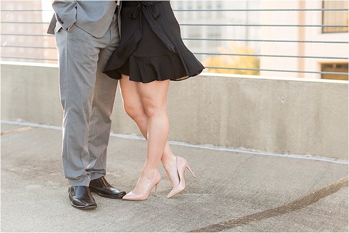 formal Downtown Greenville, SC engagement