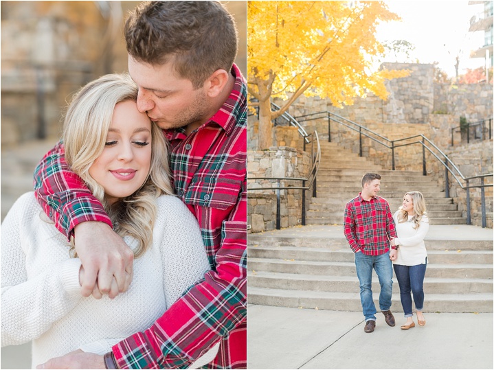 light airy downtown Greenville, SC engagement