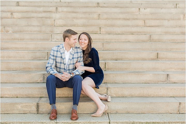Greenville, SC downtown engagement photography