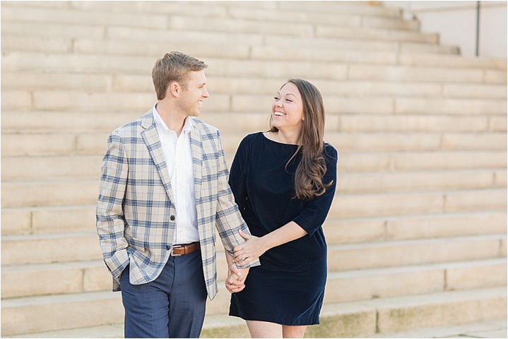 Greenville, SC downtown engagement ryan and alyssa photography