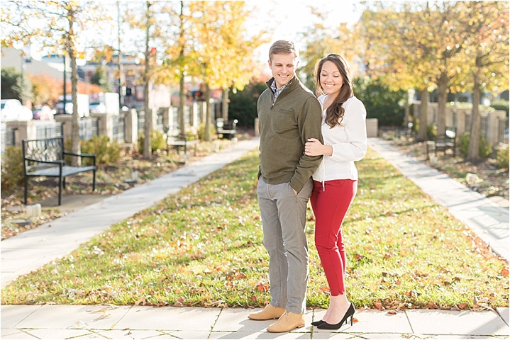 fall engagement session greenville sc