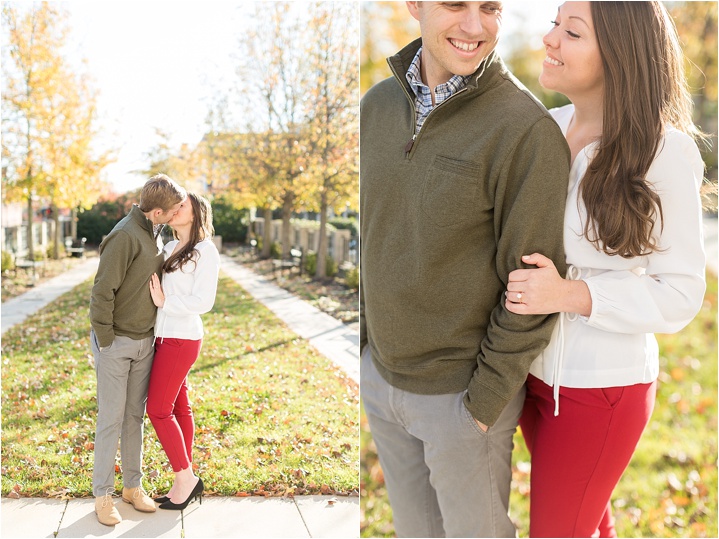 light airy engagement session