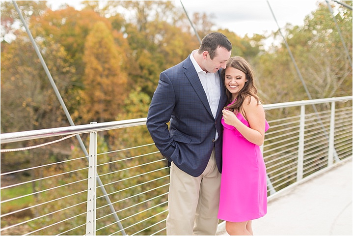 Downtown Greenville, SC engagement ryan and alyssa photography