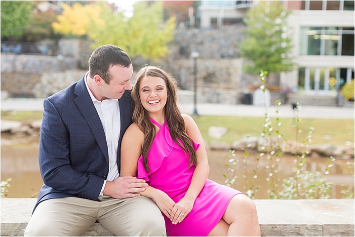 Downtown Greenville, SC engagement 