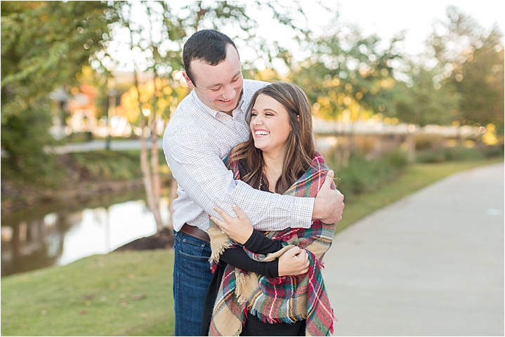 sunset Downtown Greenville, SC engagement session