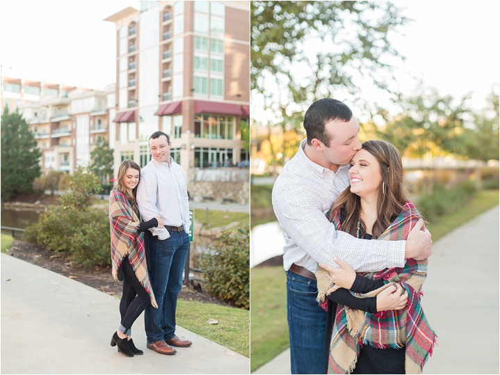 Downtown Greenville, SC engagement photography