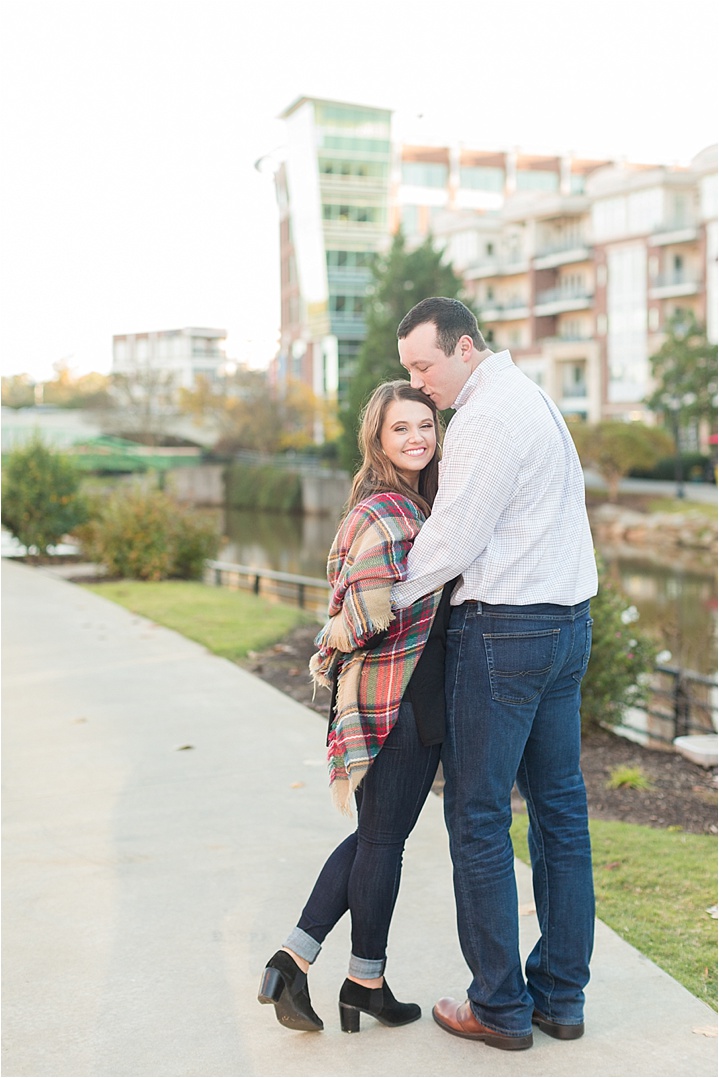 Downtown Greenville, SC engagement session