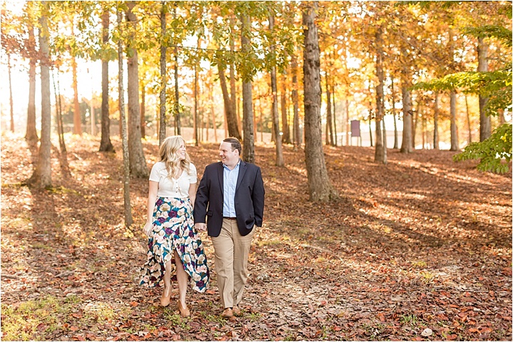 engagement session fall Greenville, SC