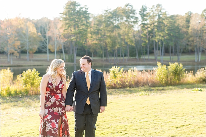 fall Greenville, SC engagement photography