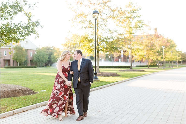 furman university bright airy engagement session
