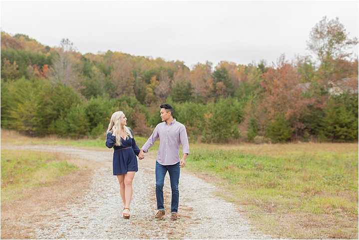 outdoor greenville engagement session fall